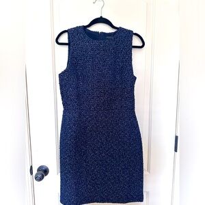 ANN TAYLOR navy blue/glitter blazer and skirt set